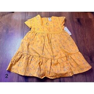 osh kosh b gosh 2t toddler girls yellow sundress nwt floral 2 t
